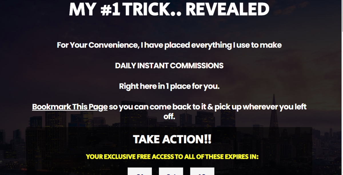 My #1 Trick To Daily Instant Commissions Revealed