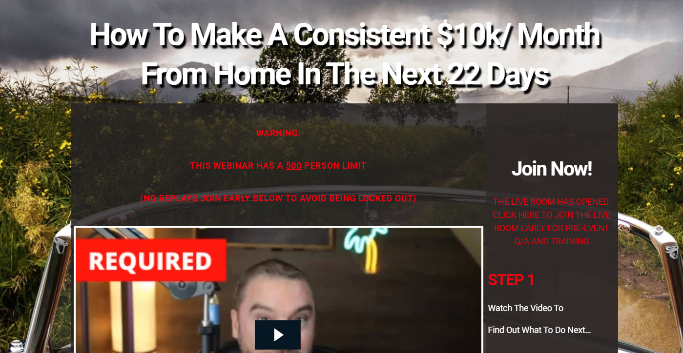 How To Make A Consistent $10k/ Month From Home In The Next 22 Days